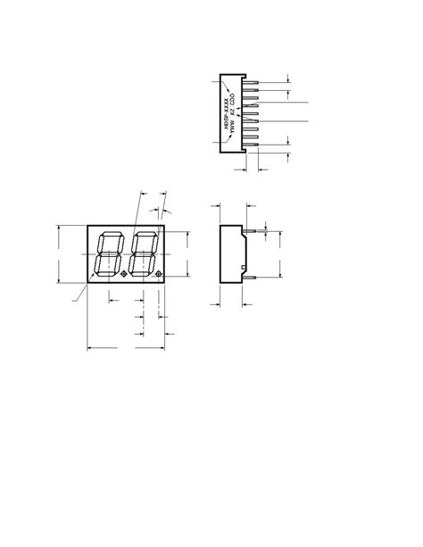 14.2 mm (0.56 inch) General Purpose Two Digit Seven Segment .